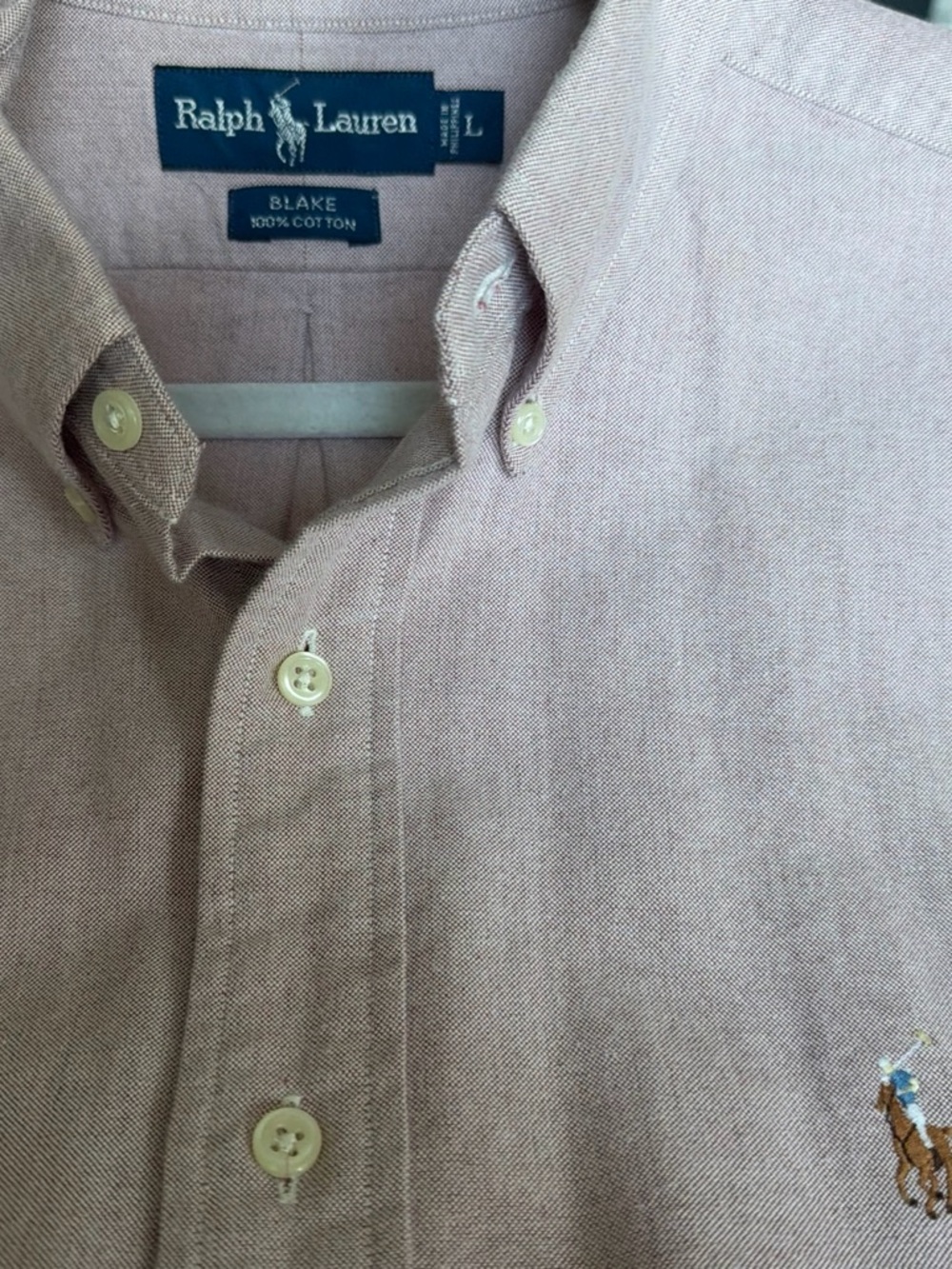 Ralph Lauren Blake Button-Down Shirt in Dusty Pink